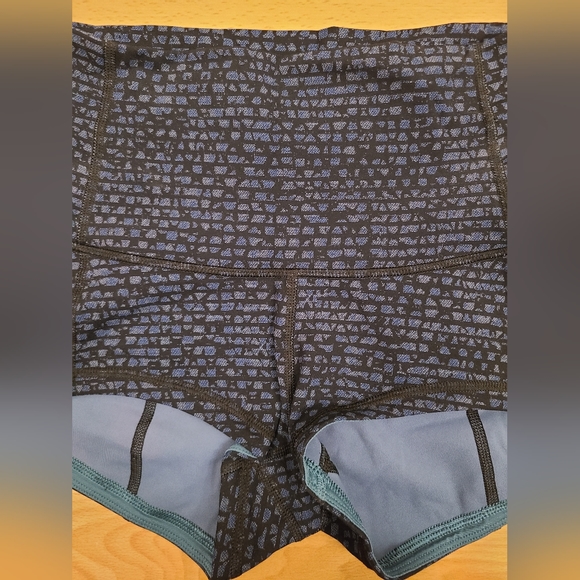 Lululemon Wunder Short 2" (Full-On Luxtreme) Shatter Weave Desert Teal Alberta L - Picture 5 of 15